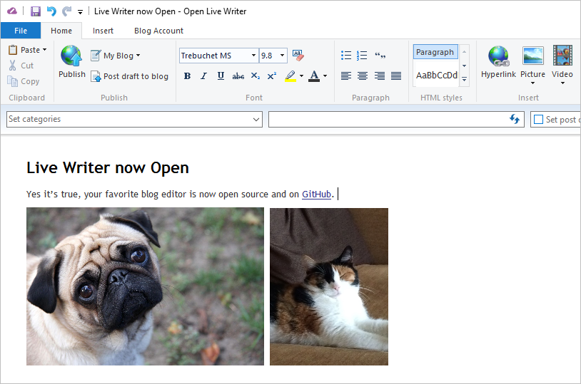 An example blog post